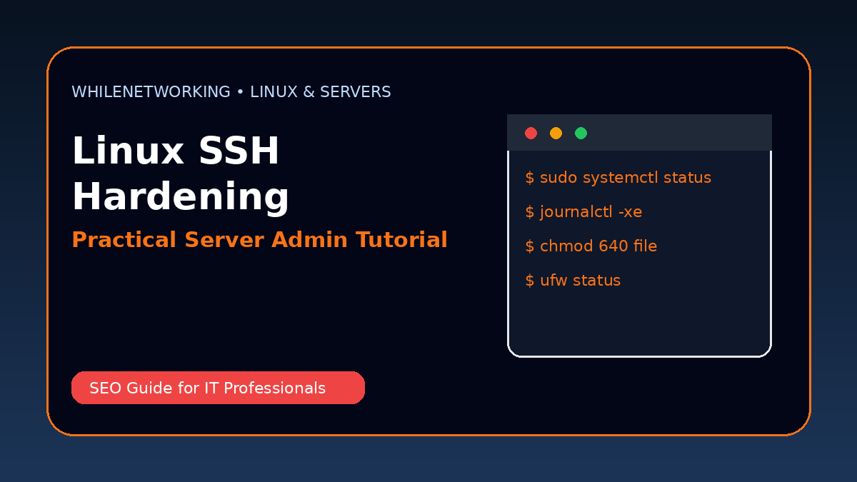 Linux SSH hardening guide secure remote server access step by step