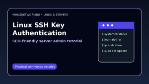 Linux server SSH key authentication secure login without passwords tutorial