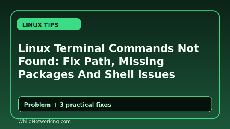 Linux Terminal Commands Not Found: Fix Path, Missing Packages And Shell Issues