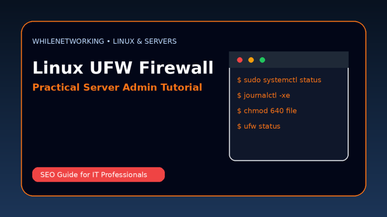 Linux firewall basics with UFW secure Ubuntu server step by step