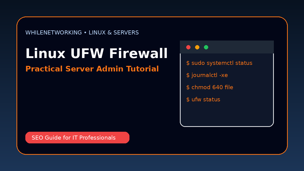 Linux firewall basics with UFW secure Ubuntu server step by step