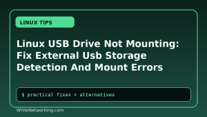 Linux USB Drive Not Mounting: Fix External Usb Storage Detection And Mount Errors