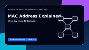 MAC address explained beginner networking guide for IT support