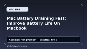 Mac Battery Draining Fast: Improve Battery Life On Macbook