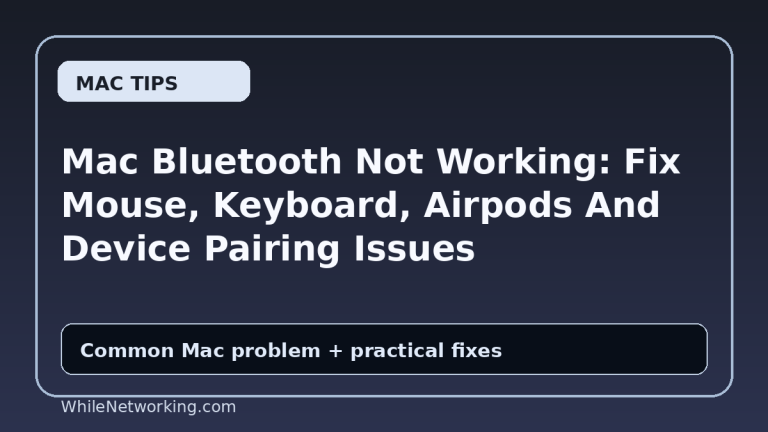 Mac Bluetooth Not Working: Fix Mouse, Keyboard, Airpods And Device Pairing Issues