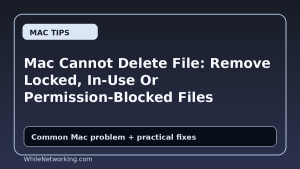 Mac Cannot Delete File: Remove Locked, In-Use Or Permission-Blocked Files
