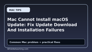 Mac Cannot Install macOS Update: Fix Update Download And Installation Failures