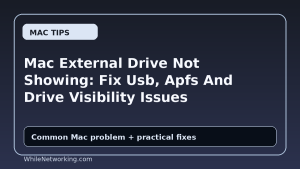 Mac External Drive Not Showing: Fix Usb, Apfs And Drive Visibility Issues