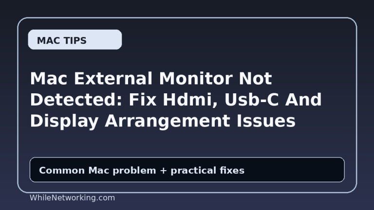 Mac External Monitor Not Detected: Fix Hdmi, Usb-C And Display Arrangement Issues