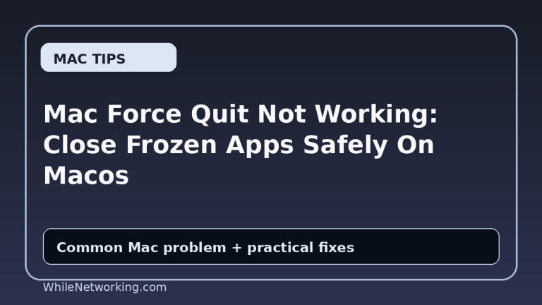Mac Force Quit Not Working: Close Frozen Apps Safely On Macos