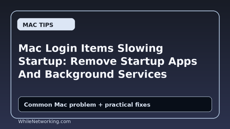 Mac Login Items Slowing Startup: Remove Startup Apps And Background Services