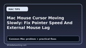 Mac Mouse Cursor Moving Slowly: Fix Pointer Speed And External Mouse Lag