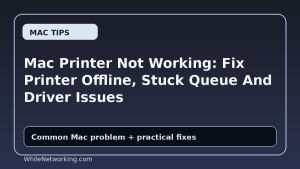 Mac Printer Not Working: Fix Printer Offline, Stuck Queue And Driver Issues