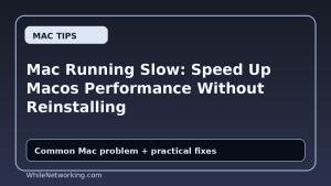 Mac Running Slow: Speed Up Macos Performance Without Reinstalling
