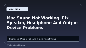 Mac Sound Not Working: Fix Speaker, Headphone And Output Device Problems