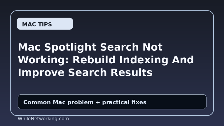 Mac Spotlight Search Not Working: Rebuild Indexing And Improve Search Results
