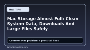 Mac Storage Almost Full: Clean System Data, Downloads And Large Files Safely