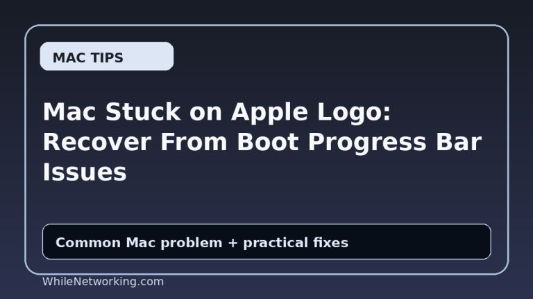 Mac Stuck on Apple Logo: Recover From Boot Progress Bar Issues