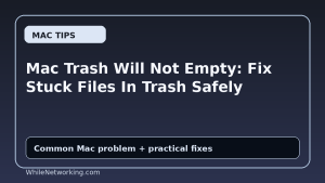 Mac Trash Will Not Empty: Fix Stuck Files In Trash Safely