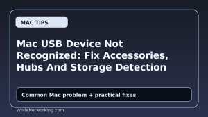 Mac USB Device Not Recognized: Fix Accessories, Hubs And Storage Detection