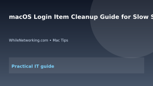macOS Login Item Cleanup Guide for Slow Startup featured image