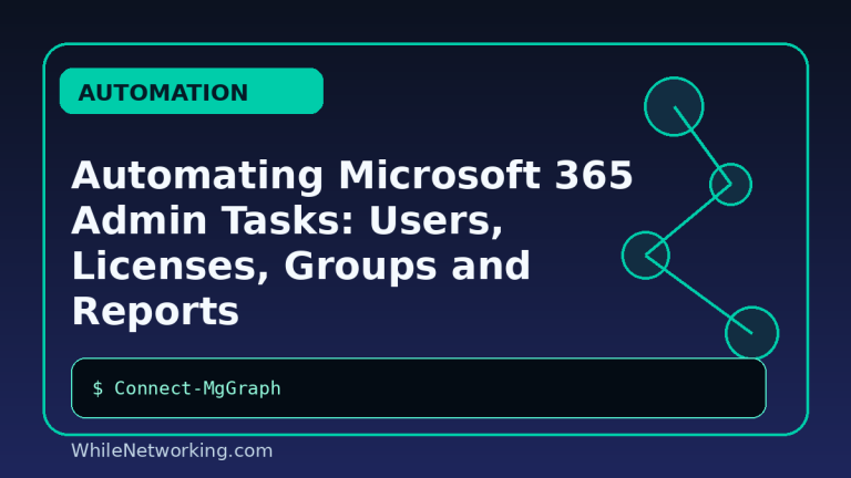 Automating Microsoft 365 Admin Tasks: Users, Licenses, Groups and Reports