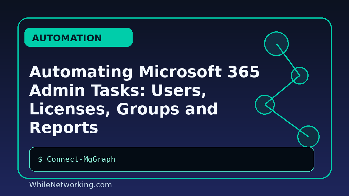 Automating Microsoft 365 Admin Tasks: Users, Licenses, Groups and Reports