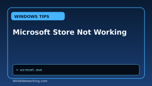 Microsoft Store Not Working featured image