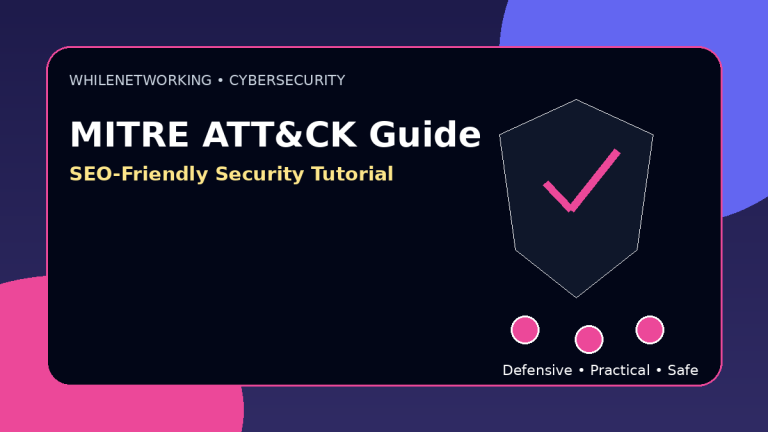 MITRE ATT&CK for IT professionals defensive cybersecurity guide