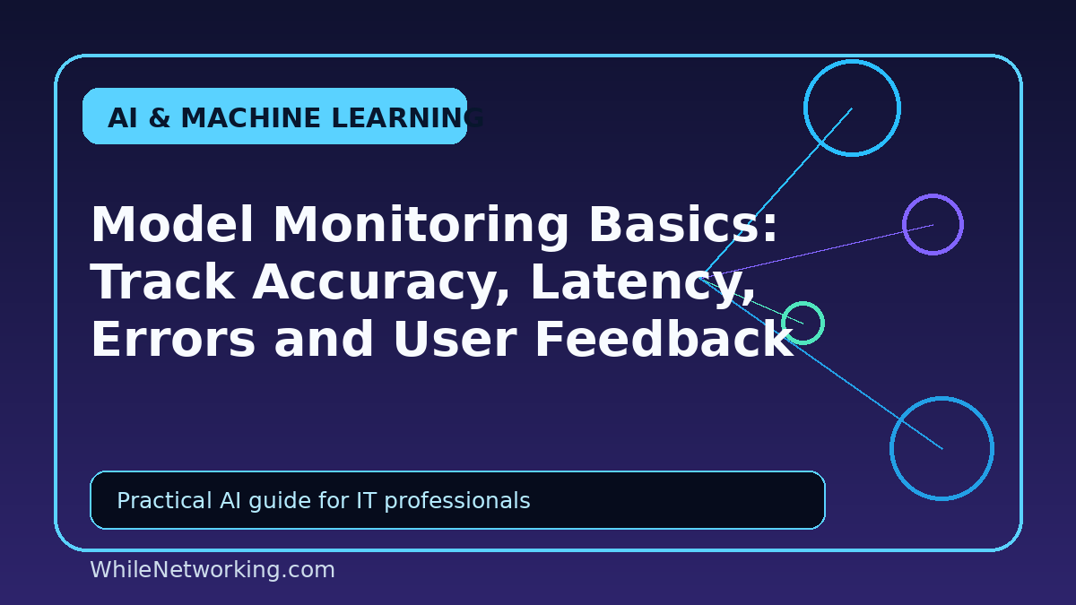Model Monitoring Basics: Track Accuracy, Latency, Errors and User Feedback