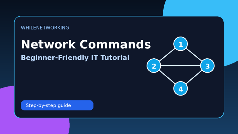 Essential network diagnostic commands for IT support beginners