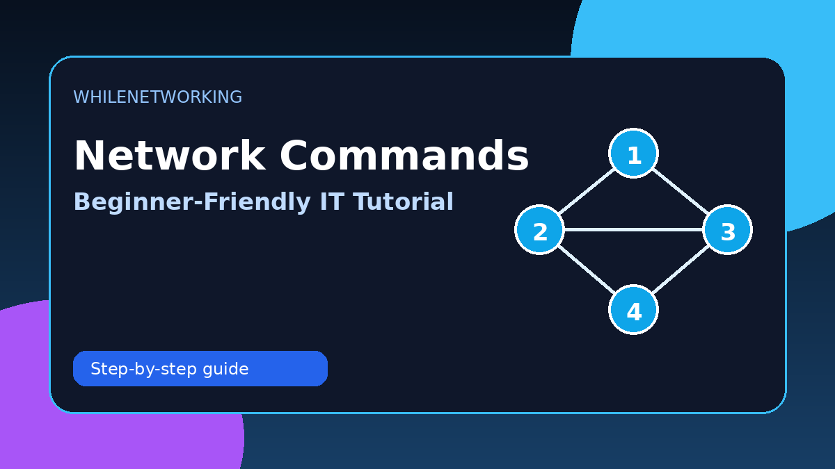 Essential network diagnostic commands for IT support beginners
