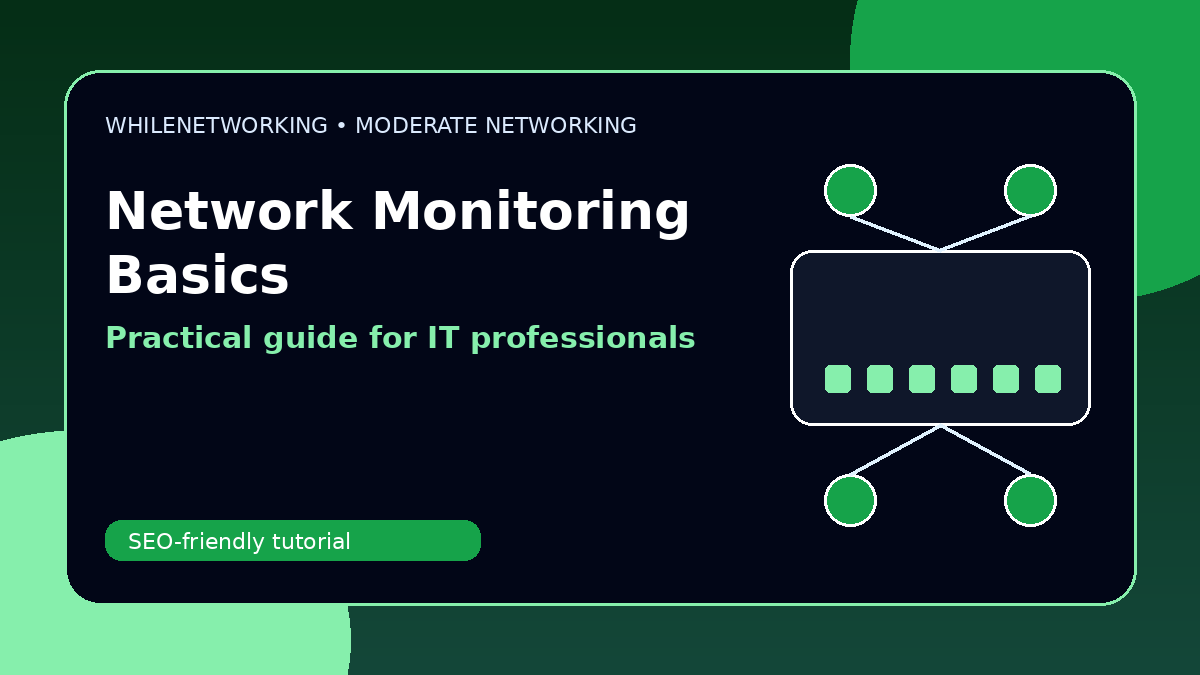 Network monitoring basics metrics every IT team should track