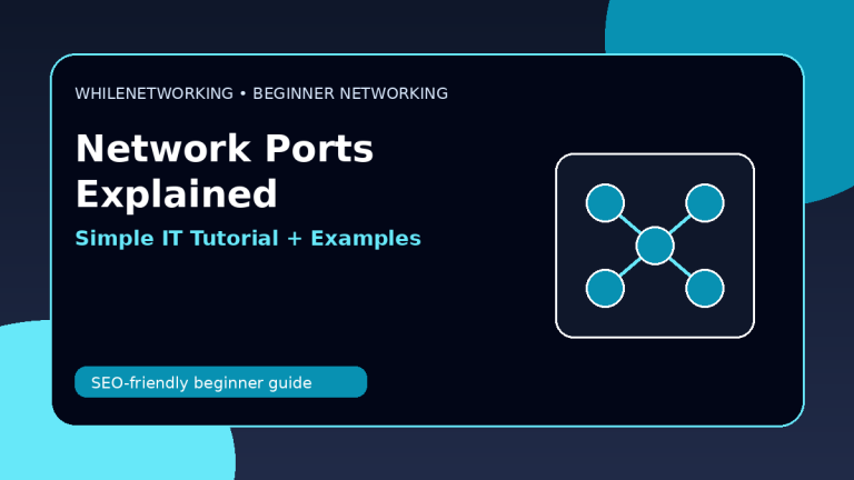 Network ports explained TCP UDP common port numbers beginner guide