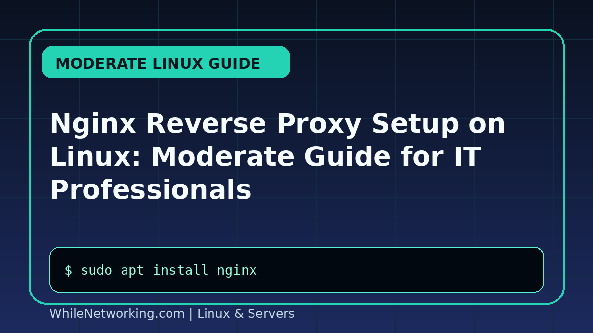 Nginx Reverse Proxy Setup on Linux: Moderate Guide for IT Professionals