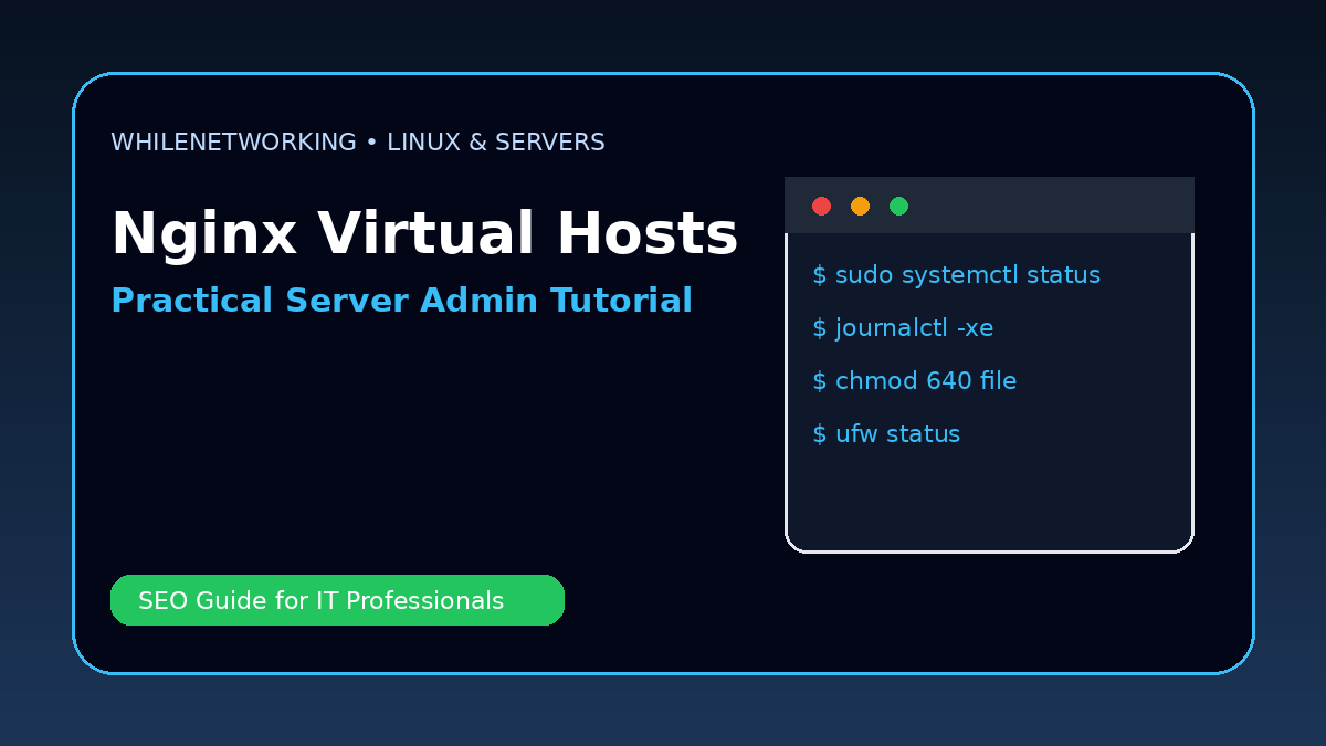 Nginx virtual host setup Linux host multiple websites one server