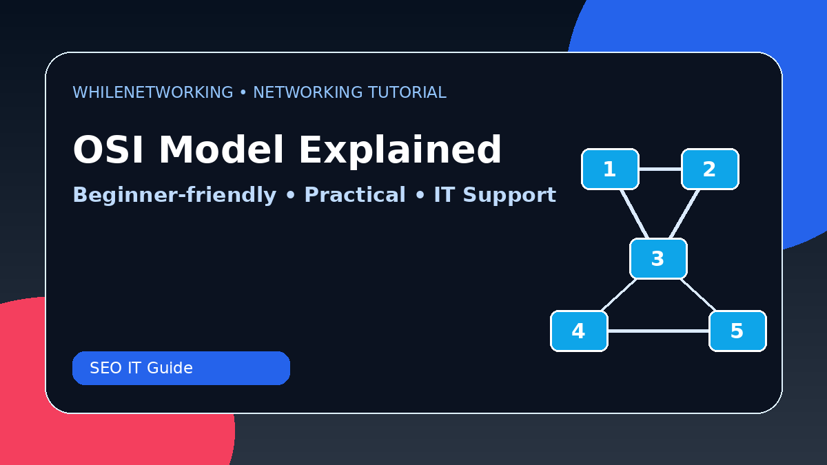 OSI model explained for IT beginners 7 layers of networking