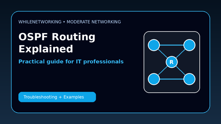 OSPF routing explained areas neighbors and troubleshooting networking tutorial