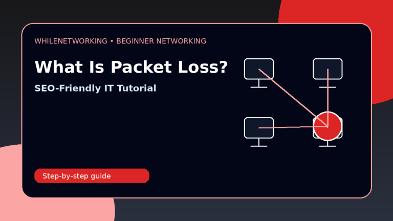 What is packet loss causes testing and fixes beginner networking tutorial