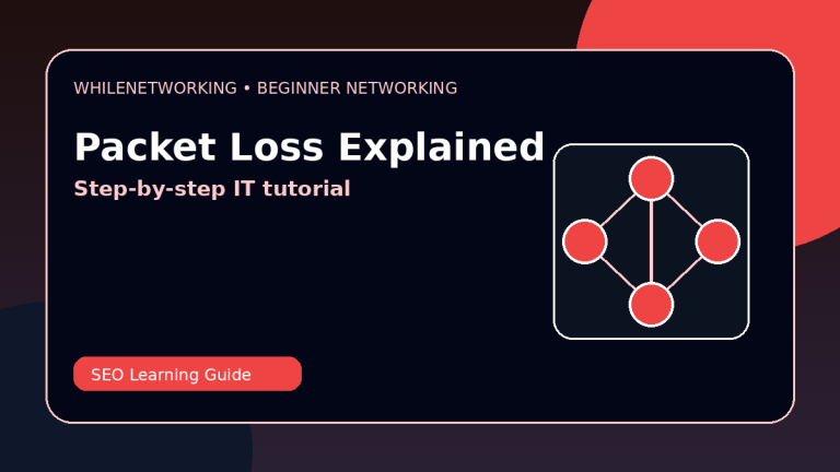 Packet loss explained beginner guide to slow unstable network troubleshooting