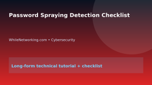 Password Spraying Detection Checklist featured image