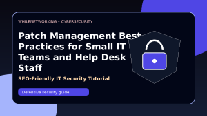 Patch management best practices for small IT teams and help desk staff