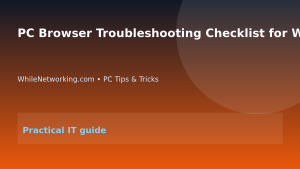 PC Browser Troubleshooting Checklist for Website Loading Problems featured image