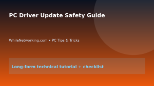 PC Driver Update Safety Guide featured image