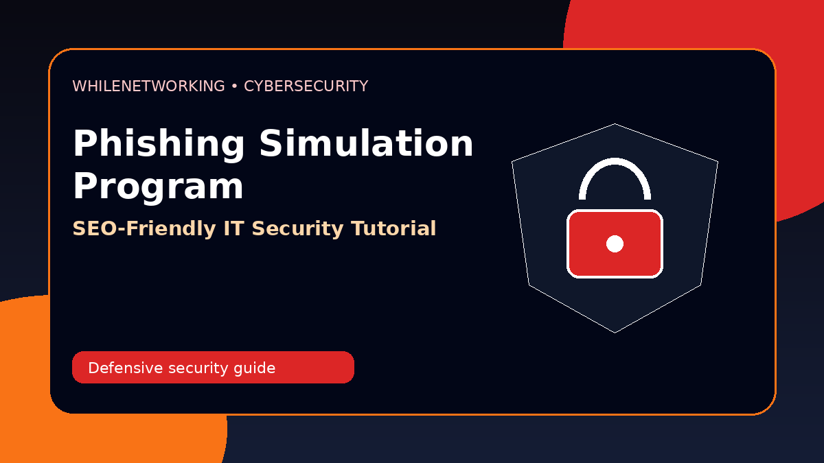 Phishing simulation program guide for IT teams user awareness training