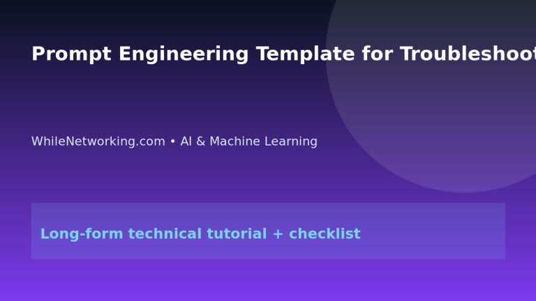 Prompt Engineering Template for Troubleshooting Runbooks featured image