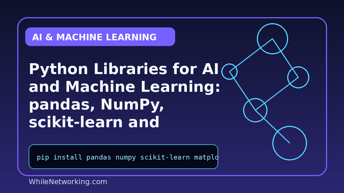 Python Libraries for AI and Machine Learning: pandas, NumPy, scikit-learn and Matplotlib