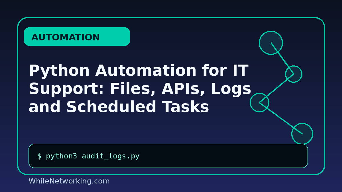 Python Automation for IT Support: Files, APIs, Logs and Scheduled Tasks