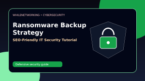 Ransomware backup strategy for IT teams cybersecurity tutorial