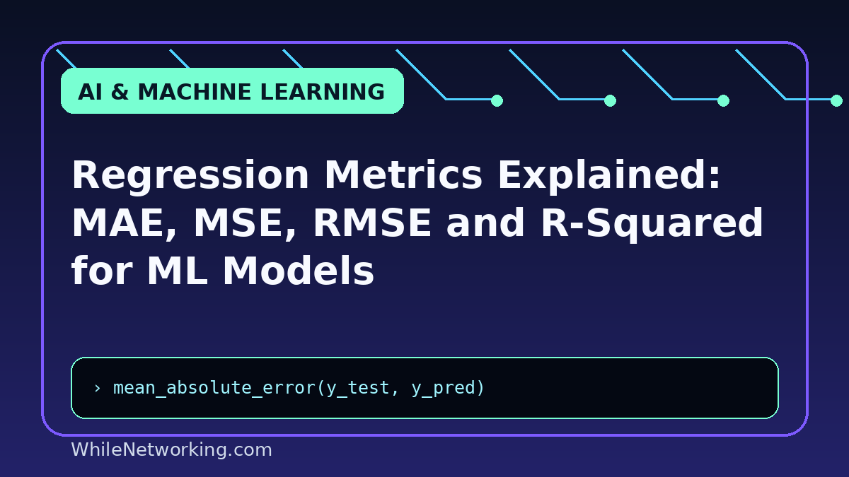 Regression Metrics Explained: MAE, MSE, RMSE and R-Squared for ML Models